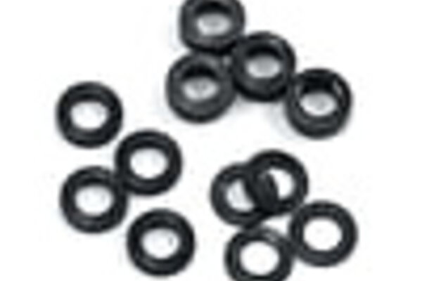 Protek RC PTK-8370   RC Aluminum Ball Stud Washer Set (Black) (12) (0.5mm, 1.0mm & 2.0mm)