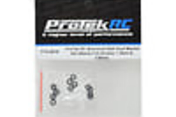 Protek RC PTK-8370   RC Aluminum Ball Stud Washer Set (Black) (12) (0.5mm, 1.0mm & 2.0mm)