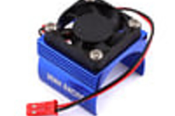 Yeah Racing YEA-YA-0410BU  Yeah Racing Aluminum 540 Size Motor Heat Sink w/Cooling Fan (Blue)