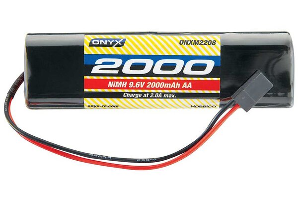 ONYX ONXM2213 9.6V 2000mAh AA NiMH Square Transmitter Battery: Universal Receiver