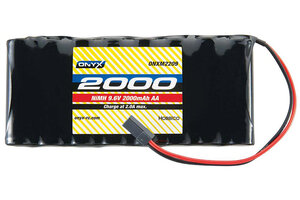 ONYX ONXM2214  9.6V 2000mAh AA NiMH Flat Transmitter Battery: Universal Receiver
