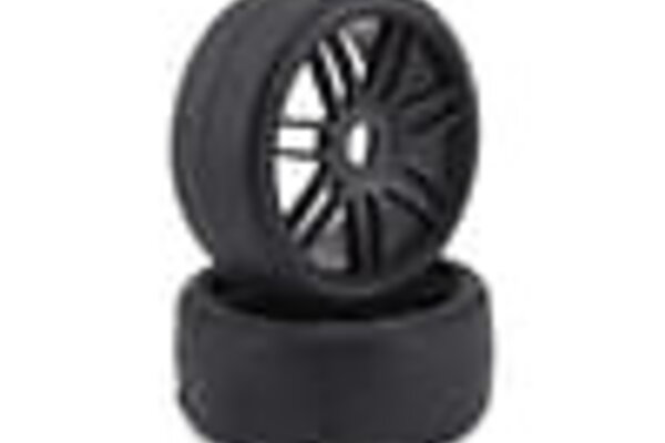 GRP GRPGTX02-S5 GRP GT - TO2 Slick Belted Pre-Mounted 1/8 Buggy Tires (Black) (2) (S5)