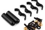 Yeah Racing YEA-DDP-110BK  Yeah Racing Desert Lizard Piggyback Shocks w/Reservoir (Black) (2) (110mm)