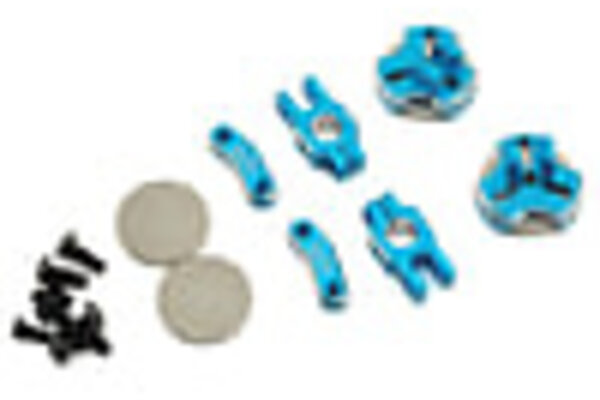 Yeah Racing YEA-YA-0531BU  Yeah Racing Aluminum CNC Magnetic Invisible Body Mount (Blue)