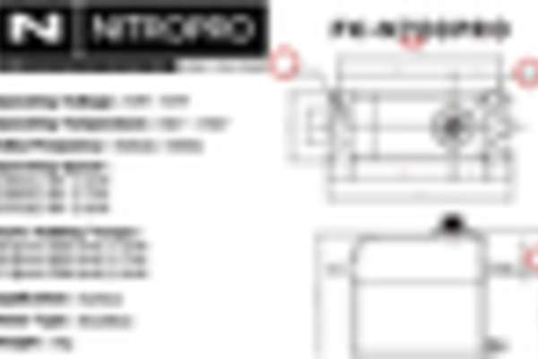 NitroPro FK-N700PRO  BRUSHLESS WATERPROOF SERVO
