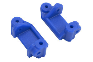 RPM R/C Products RPM80715  Blue Front Caster Blocks Slash 2wd, Nitro Slash, e-Rust