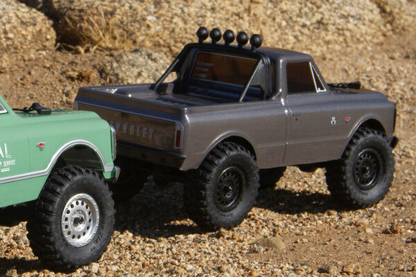 Axial Racing AXI00001T2  SCX24 1967 Chevrolet C10 1/24 4WD-RTR, Dark Silver