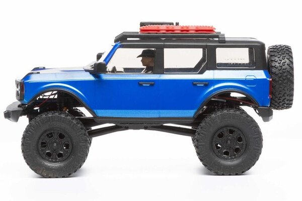 Axial Racing AXI00006T3  1/24 SCX24 2021 Ford Bronco 4WD Truck Brushed RTR, Blue