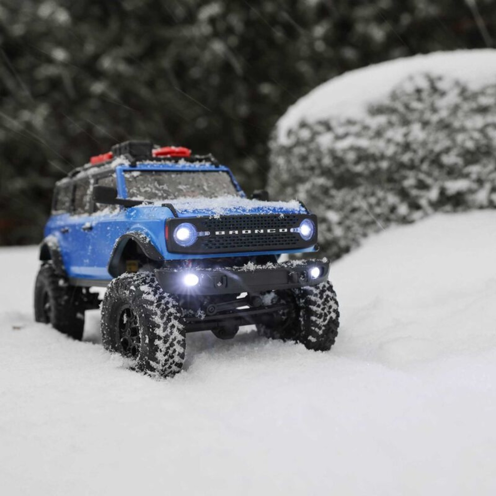Axial Racing AXI00006T3  1/24 SCX24 2021 Ford Bronco 4WD Truck Brushed RTR, Blue