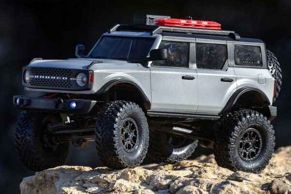 Axial Racing AXI00006T2  1/24 SCX24 2021 Ford Bronco 4WD Truck Brushed RTR, Grey