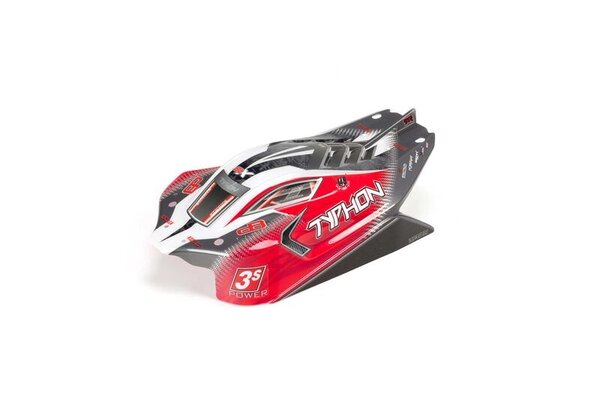 ARRMA AR402274 Typhon 4x4 Blx Painted Decaled Body Red