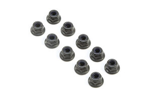 TLR (Team Losi Racing) TLR245017  M4 Flanged Lock Nuts (10)