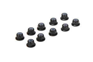 TLR (Team Losi Racing) TLR336005  M3 Flanged Aluminum Lock Nuts, Black (10)