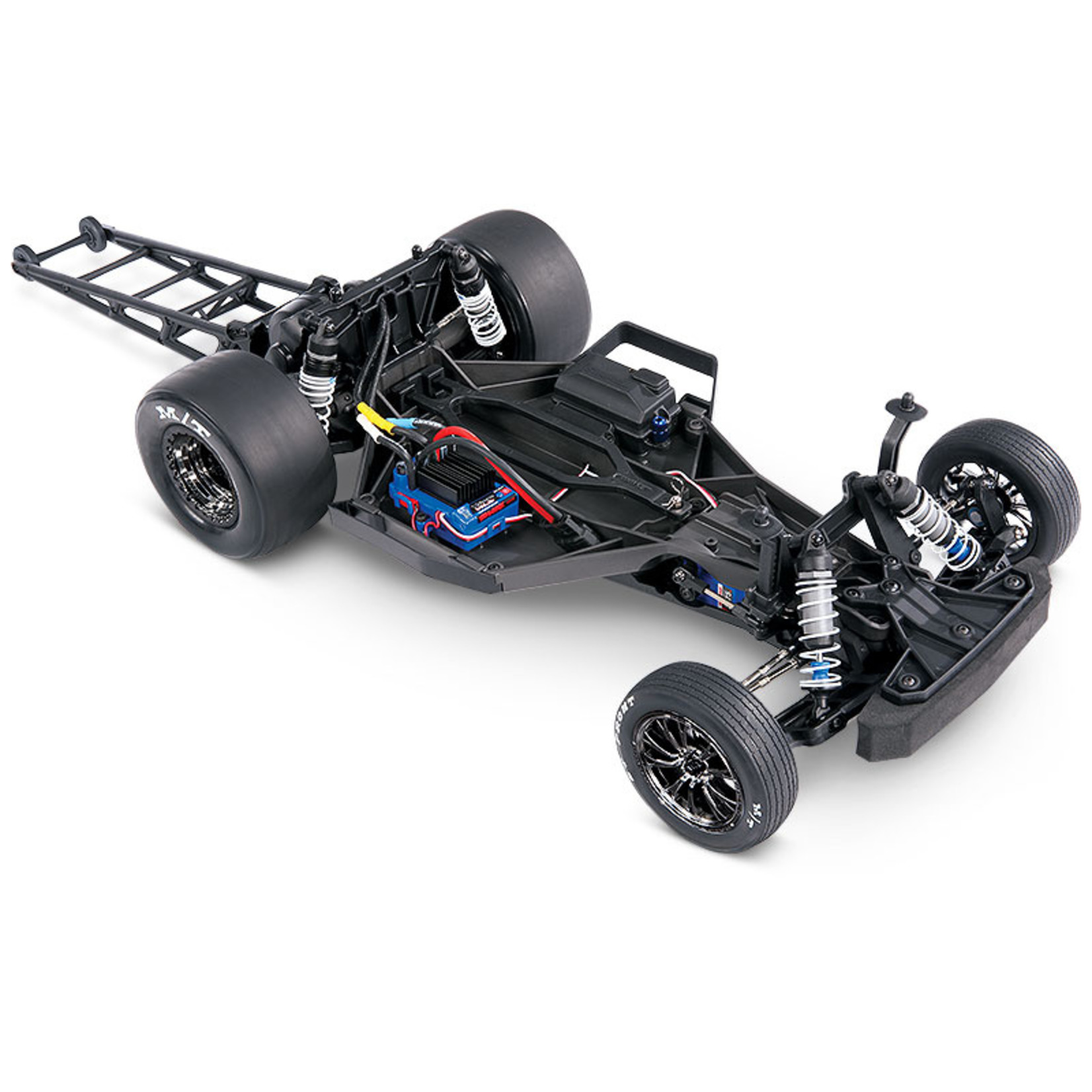 Traxxas 94076-4-BLK Drag Slash:  1/10 Scale 2WD Drag Racing Truck with TQi™ Traxxas Link™ Enabled 2.4GHz Radio System & Traxxas Stability Management (TSM)®