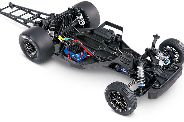 Traxxas 94076-4-BLK Drag Slash:  1/10 Scale 2WD Drag Racing Truck with TQi™ Traxxas Link™ Enabled 2.4GHz Radio System & Traxxas Stability Management (TSM)®