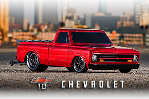 Traxxas 94076-4-RED Drag Slash:  1/10 Scale 2WD Drag Racing Truck with TQi™ Traxxas Link™ Enabled 2.4GHz Radio System & Traxxas Stability Management (TSM)®
