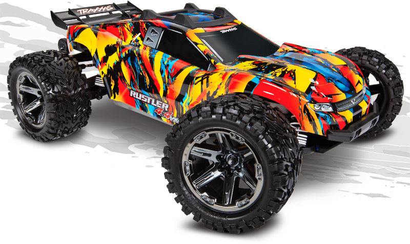 67076-4-SLFR Rustler 4X4 VXL: 1/10 Scale 4X4 Stadium Truck