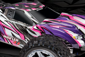 Traxxas 67076-4-PINK Rustler® 4X4 VXL:  1/10 Scale Stadium Truck with TQi™ Traxxas Link™ Enabled 2.4GHz Radio System & Traxxas Stability Management (TSM)®