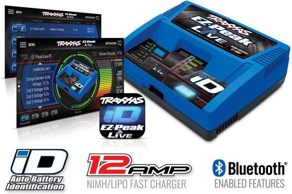 Traxxas 2971 Charger, EZ-Peak® Live, 100W, NiMH/LiPo with iD® Auto Battery Identification