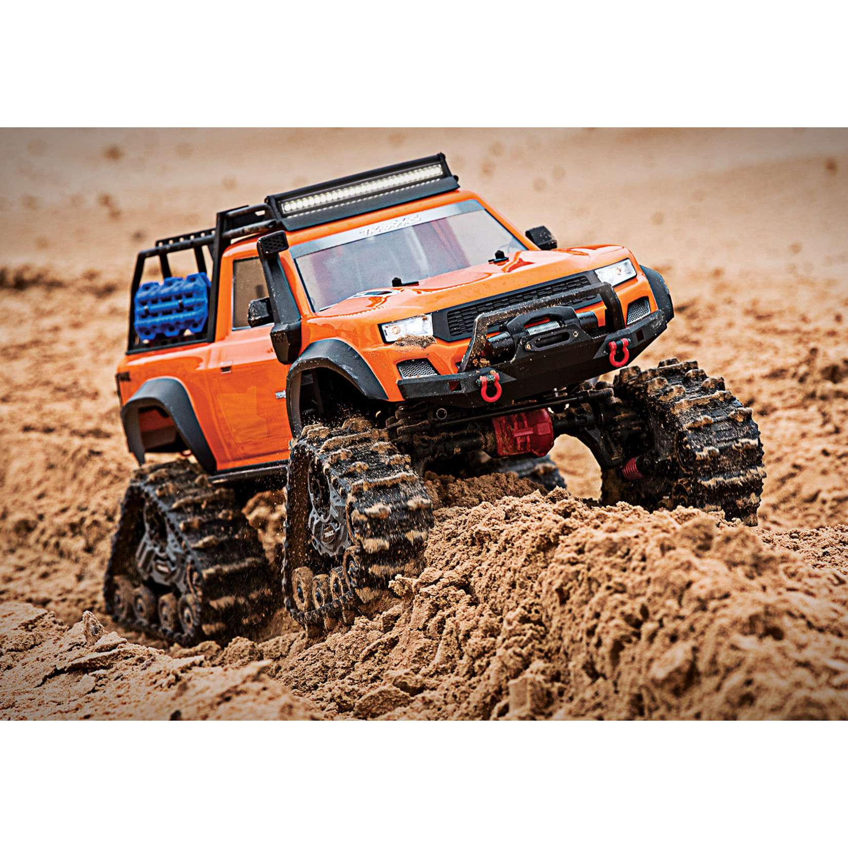 Traxxas 82034-4-ORNG TRX-4® with Deep-Terrain Traxx®:  4WD Electric Truck with TQ™ 2.4GHz Radio System