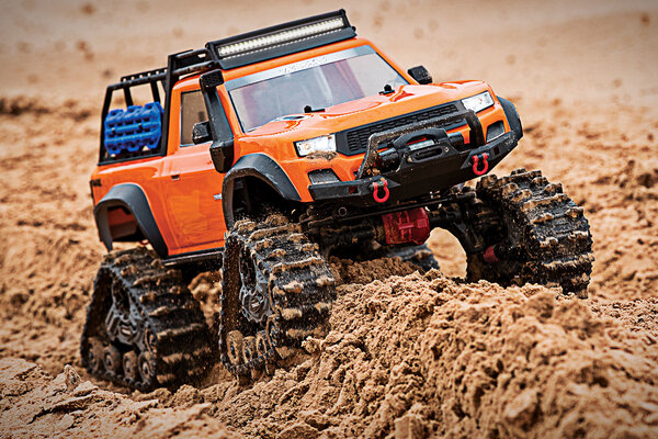 Traxxas 82034-4-ORNG TRX-4® with Deep-Terrain Traxx®:  4WD Electric Truck with TQ™ 2.4GHz Radio System