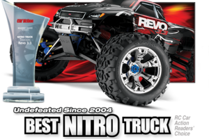 Traxxas 53097-3-SLVR Revo® 3.3:  1/10 Scale 4WD Nitro-Powered Monster Truck (with Telemetry Sensors) with TQi™ 2.4GHz Radio System, Traxxas Link™ Wireless Module, and Traxxas Stability Management (TSM)®