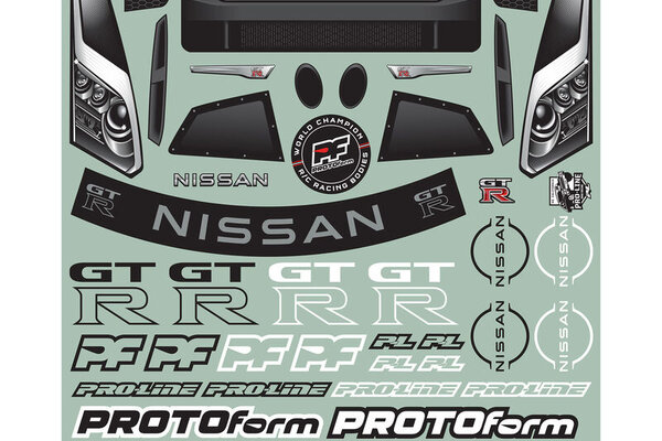 PROTOform 1585-00 1/10 Nissan GT-R R35 Clear Body: Losi 22S Drag Car