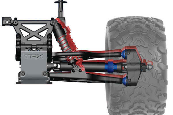 Traxxas 49077-3-BLUE T-Maxx® 3.3:  1/10 Scale Nitro-Powered 4WD Maxx® Monster Truck with TQi™ 2.4GHz Radio System, Traxxas Link™ Wireless Module, and Traxxas Stability Management (TSM)®