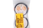 GRP GRPGTH01-R01  GTH01-R1 Revo Belted Pre-Mounted 1/8 Buggy Tires (White) (2) (R1)
