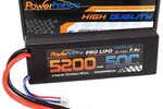 Powerhobby PHB2S520050CTRX  5200MAh 7.4V 2S 50C LiPo Battery with Hardwired Genuine