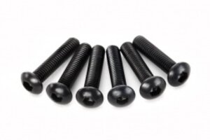 Traxxas 2593 Screws, 3x14mm button-head machine (hex drive) (6)