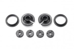 Traxxas 3768  Spring retainers, upper & lower (2)/ piston head set (2-hole (2)/ 3-hole (2))