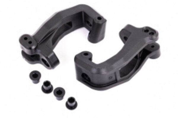 Traxxas 9532 Caster blocks (c-hub), left & right/ kingpin bushings (4)