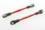 Traxxas 3139X Turnbuckles, aluminum (red-anodized), toe links, 59mm (2) (assembled with rod ends & hollow balls) (requires 5mm aluminum wrench #5477)