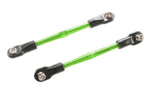 Traxxas 3139G Turnbuckles, aluminum (green-anodized), toe links, 59mm (2) (assembled w/ rod ends & hollow balls) (requires 5mm aluminum wrench #5477)