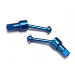 Traxxas 7550R Driveshaft assembly, front/rear, 6061-T6 aluminum (blue-anodized) (2)