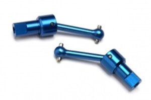 Traxxas 7550R Driveshaft assembly, front/rear, 6061-T6 aluminum (blue-anodized) (2)