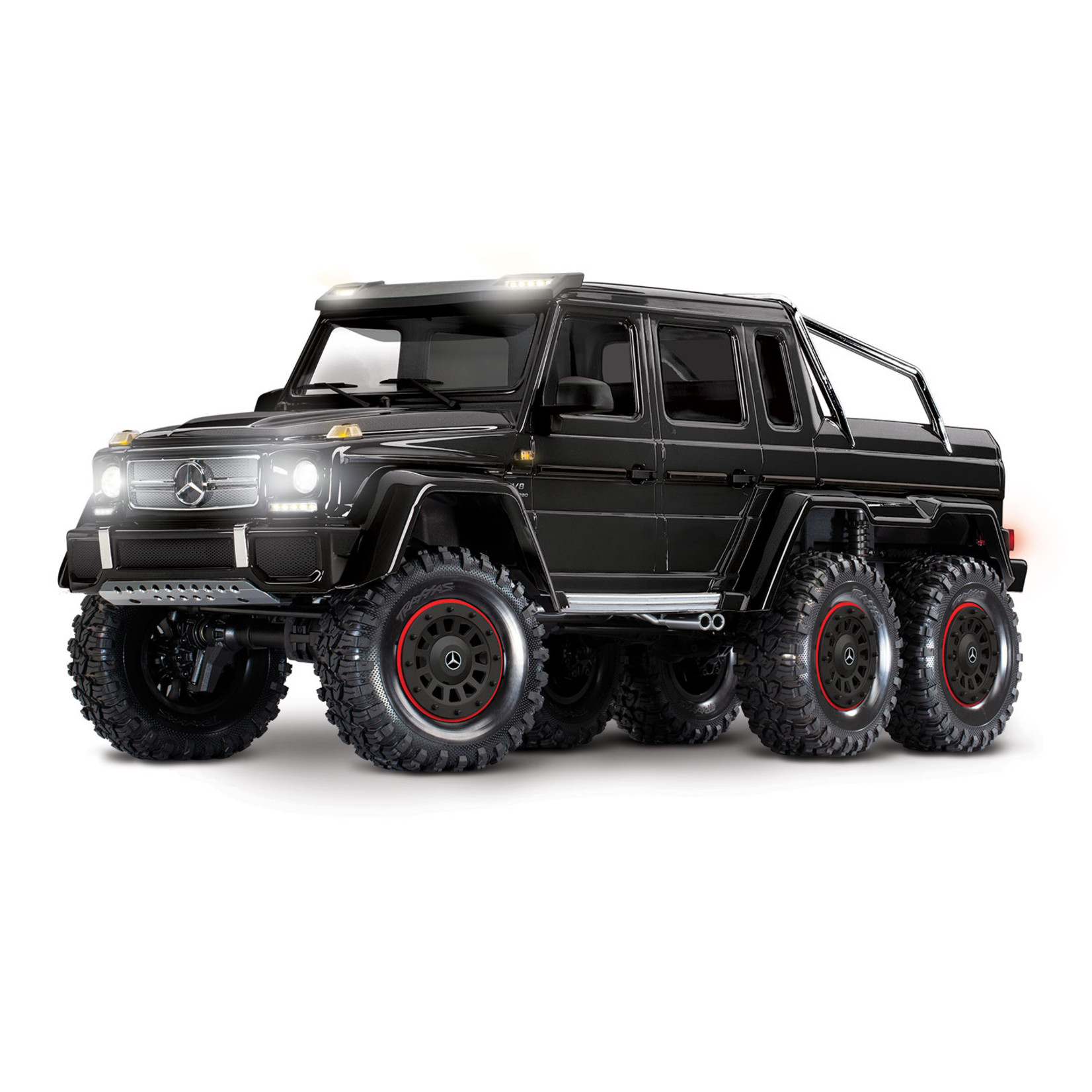 Traxxas 88096-4-BLK TRX-6® Scale and Trail® Crawler with Mercedes-Benz® G 63® AMG Body:  6X6 Electric Trail Truck with TQi™ Traxxas Link™ Enabled 2.4GHz Radio System
