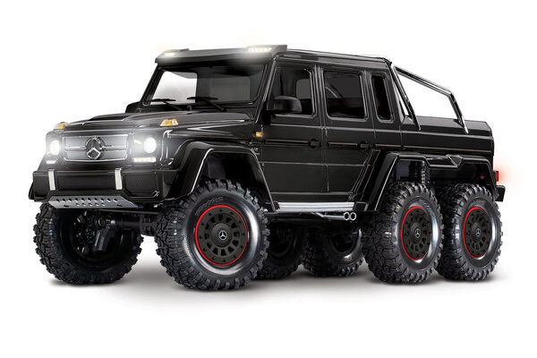 Traxxas 88096-4-BLK TRX-6® Scale and Trail® Crawler with Mercedes-Benz® G 63® AMG Body:  6X6 Electric Trail Truck with TQi™ Traxxas Link™ Enabled 2.4GHz Radio System