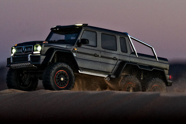 Traxxas 88096-4-BLK TRX-6® Scale and Trail® Crawler with Mercedes-Benz® G 63® AMG Body:  6X6 Electric Trail Truck with TQi™ Traxxas Link™ Enabled 2.4GHz Radio System