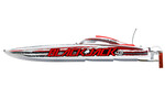 ProBoat PRB08043T2 Blackjack 42" 8S Brushless Catamaran RTR: White/Red