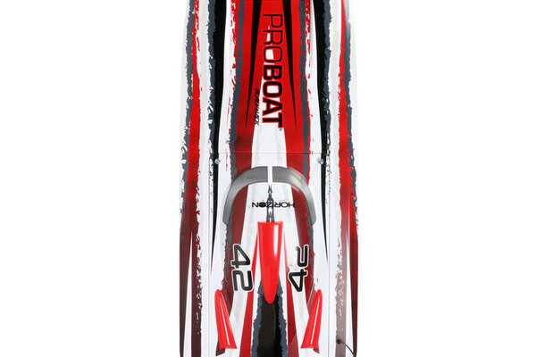 ProBoat PRB08043T2 Blackjack 42" 8S Brushless Catamaran RTR: White/Red