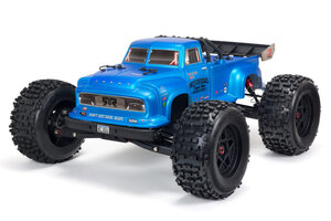 ARRMA 1/8 NOTORIOUS 6S V5 4WD BLX Stunt Truck with Spektrum Firma RTR, Matte Blue