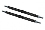 Traxxas 5143A Toe links, T-Maxx®/E-Maxx (TUBES black-anodized, 7075-T6 aluminum, stronger than titanium) (124mm, rear) (2)/ rod ends (4)/ aluminum wrench (1) (For T-Maxx®/E-Maxx models w/sealed pivot ball suspension & 3.8' wheels)