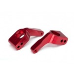 Traxxas 3652X Stub axle carriers, Rustler®/Stampede®/Bandit® (2), 6061-T6 aluminum (red-anodized)/ 5x11mm ball bearings (4)