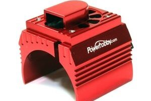 Powerhobby PHBPHF10FANRED Aluminum Motor Heatsink Cooling Fan 1/10 540 / 550