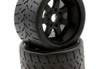 Powerhobby PHT5102 Powerhobby   1/8 Gripper 54/100 Belted Mounted Tires 17mm Black