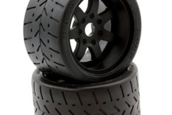 Powerhobby PHT5102 Powerhobby   1/8 Gripper 54/100 Belted Mounted Tires 17mm Black