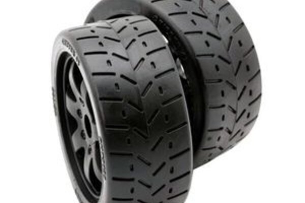 Powerhobby PHT5101 Powerhobby  1/8 Gripper 42/100 Belted Mounted Tires 17mm Black
