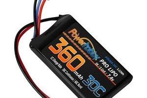 Powerhobby PHB2S36030CSCX24  360mAh 2S 30C LiPo Battery: Axial SCX24